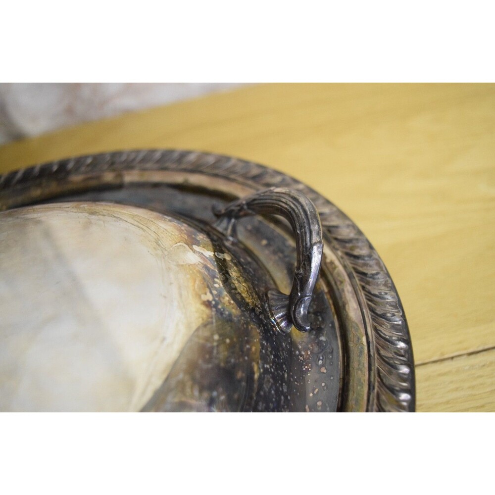 International Silver Company Silver Plated Oval Casserole Dish with Lid 12" x 9" - Picture 6 of 9